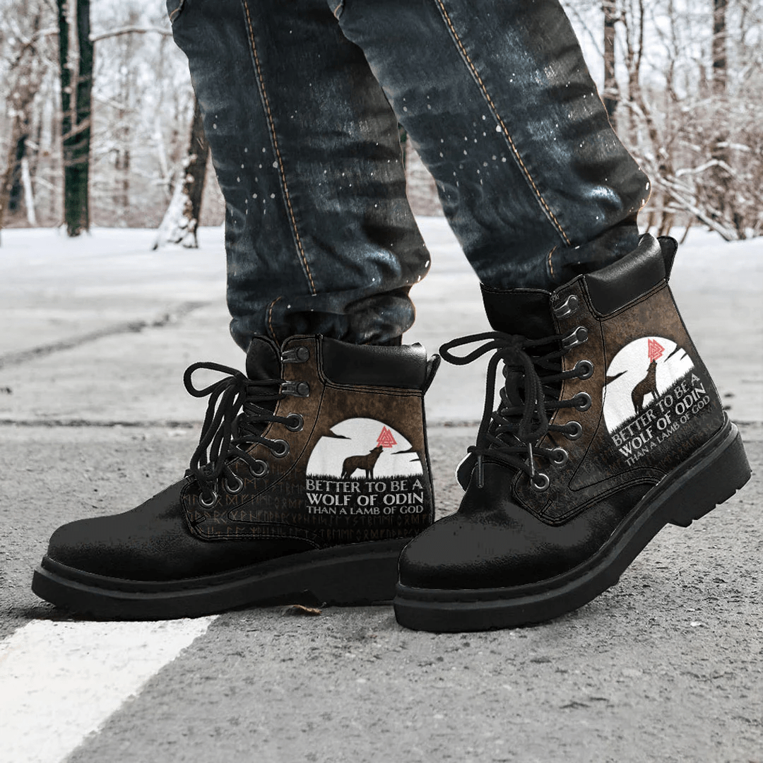 Boots Better To Be A Wolf Of Odin Than A Lamb Of God All Season Boots