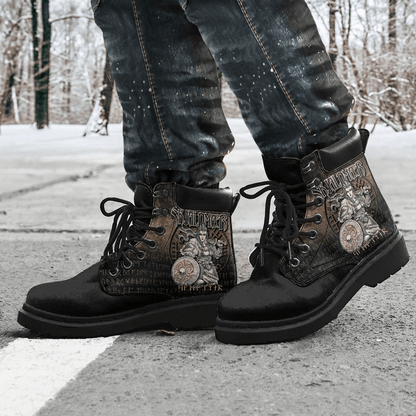 Boots Viking Warrior Vegvisir Skjaldmaer Shieldmaiden All Season Boots