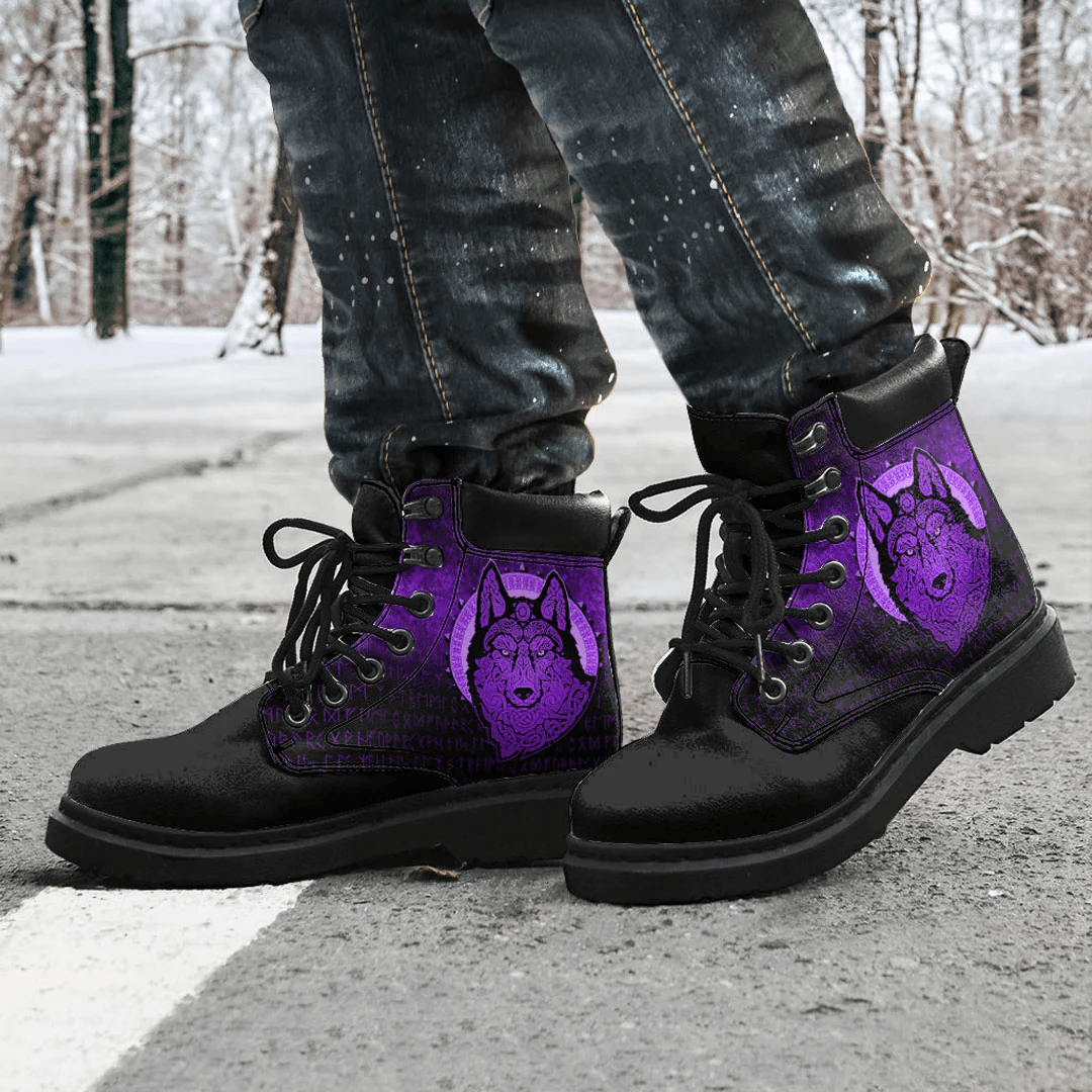Boots Vikings Northern Wolf Purple All Season Boots