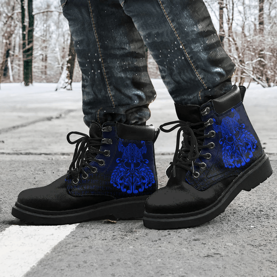 Boots Vikings Odin Valhalla Blue All Season Boots