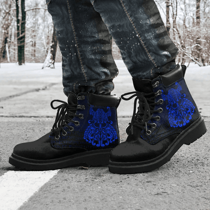 Boots Vikings Odin Valhalla Blue All Season Boots