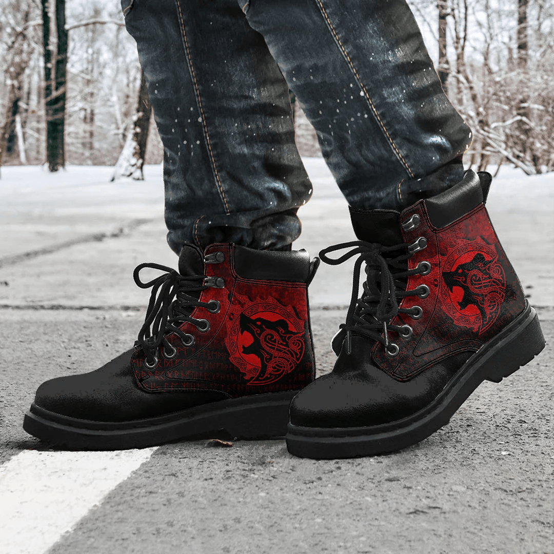 Boots Viking Berserker Red All Season Boots