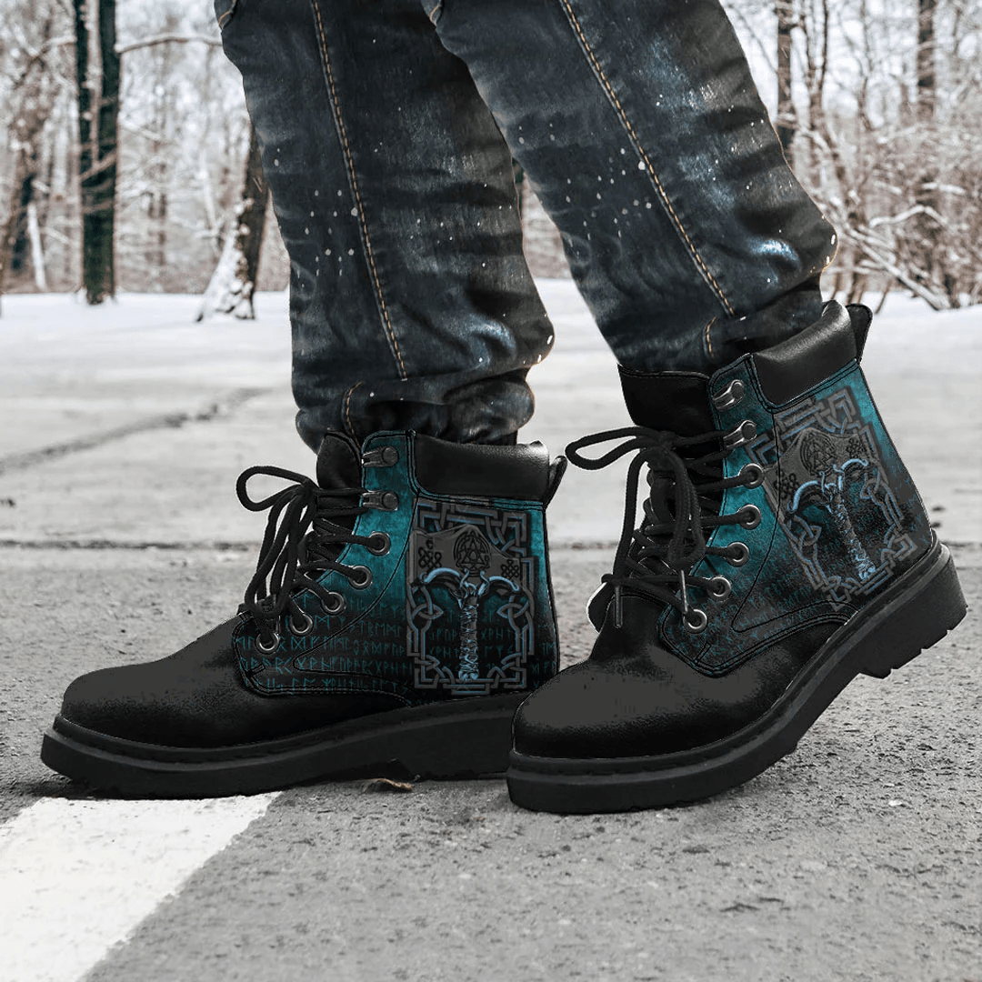 Boots Viking Age God Of Thunder Hammer All Season Boots