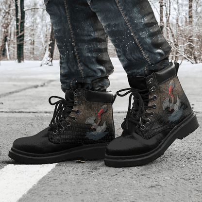 Boots Viking Axe Norse Mythology All Season Boots
