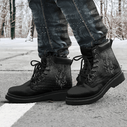 Boots Viking Fenrir Wolf Howls To The Gods All Season Boots