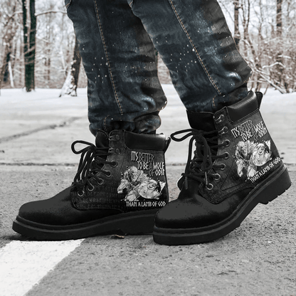 Boots Viking Valhalla Odin It's Better To Be A Wolf All Season Boots