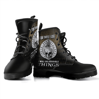 Boots For Those I Love I Will Do Horrible Things Leather Boots
