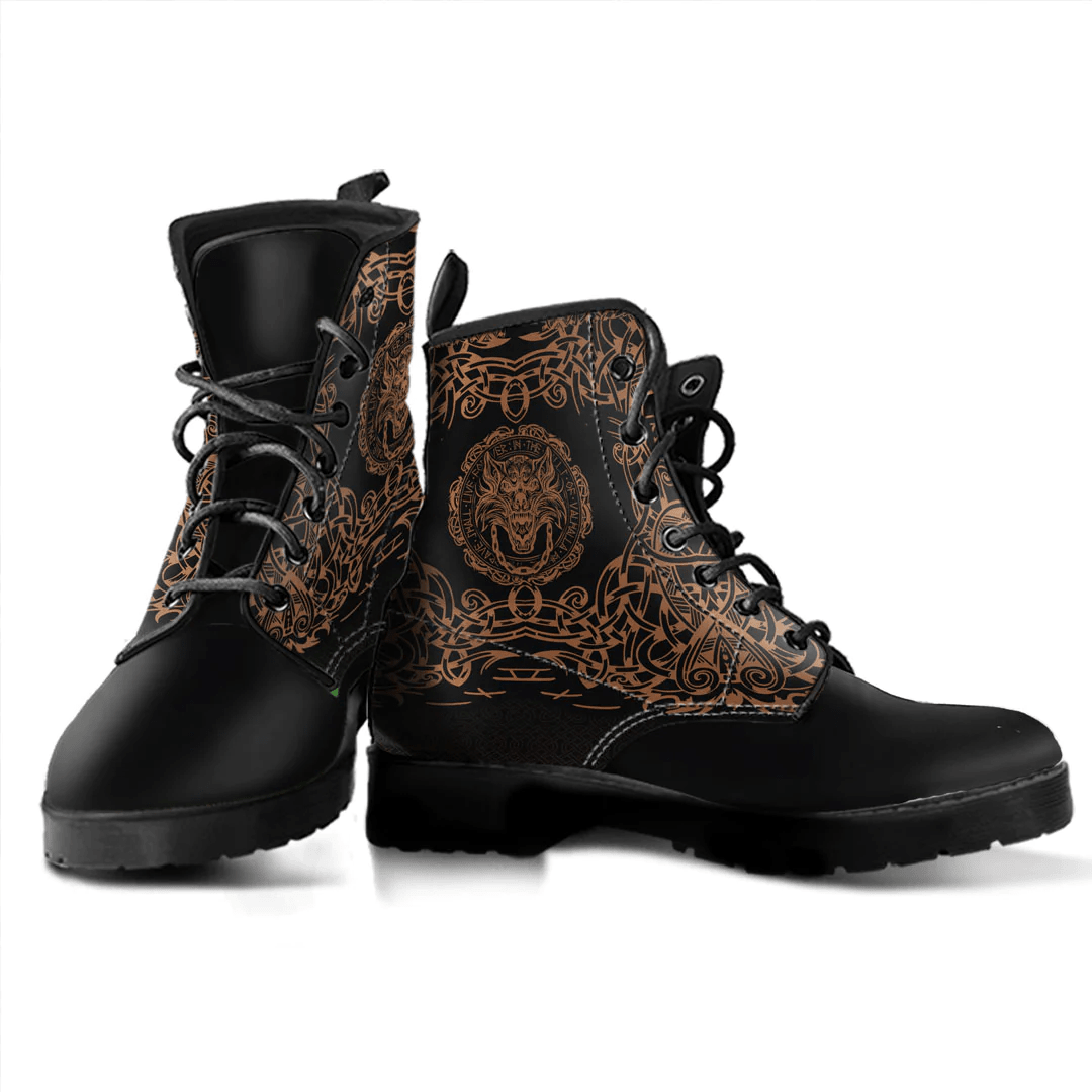 Boots Fenrir Vikingd Gold Leather Boots