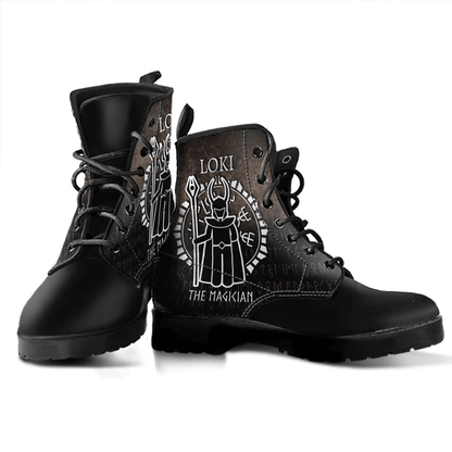 Boots Nordic Gods Goddesses Loki For Scandanvian Viking Warriors Leather Boots