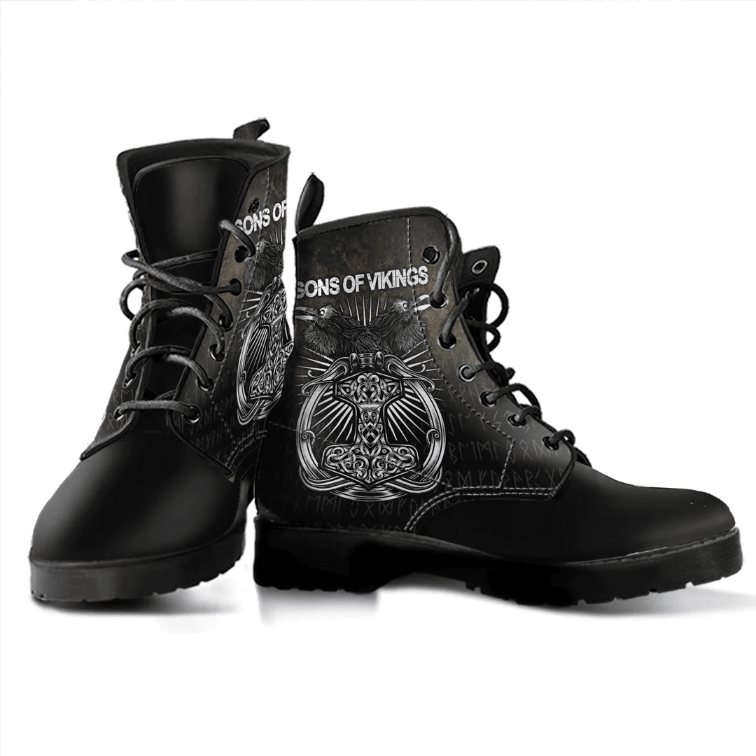 Boots Ravens Mjolnir Leather Boots