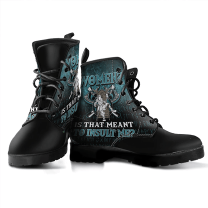 Boots Shieldmaiden Women Is That Ment To Insult Me Leather Boots
