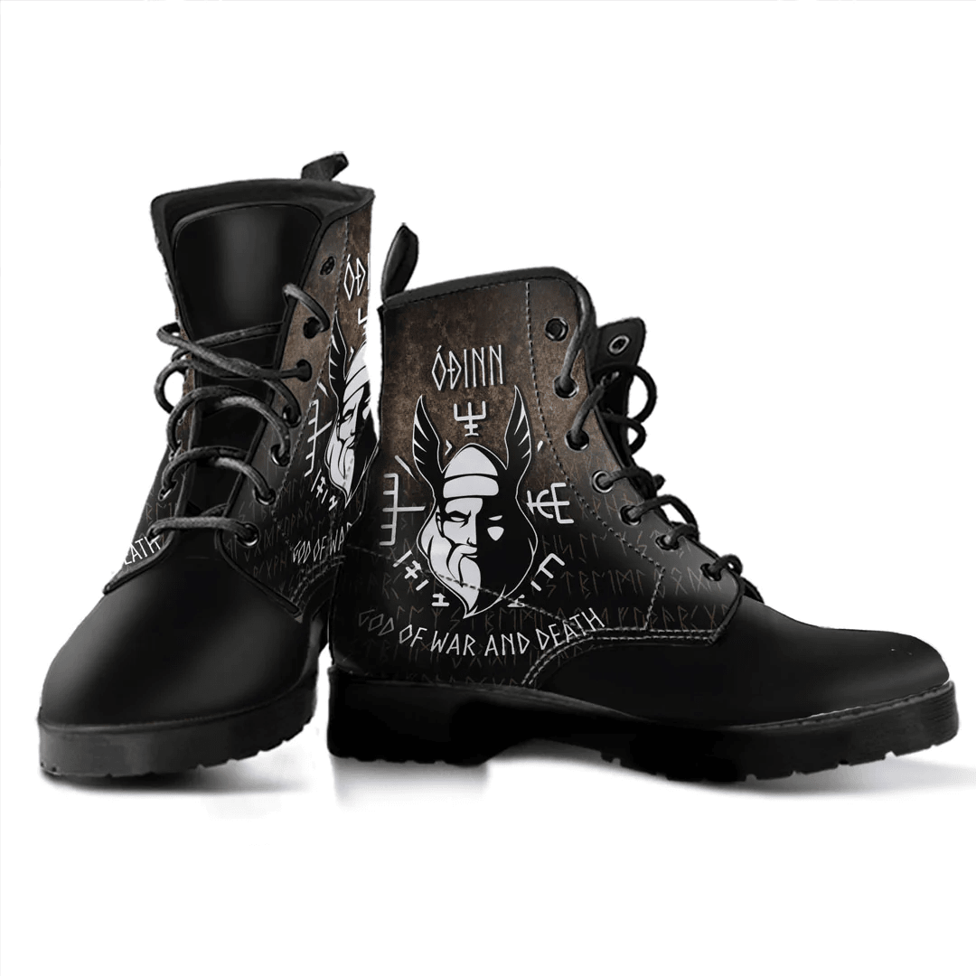 Boots Nordic Gods Goddesses Odin For Scandanvian Viking Warriors Leather Boots