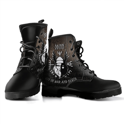 Boots Nordic Gods Goddesses Odin For Scandanvian Viking Warriors Leather Boots