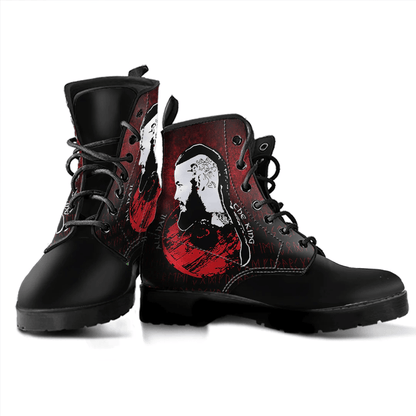 Boots All Hail The King Vikings Leather Boots