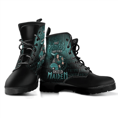 Boots Forget Princess I Want To Be A Shieldmaiden Leather Boots