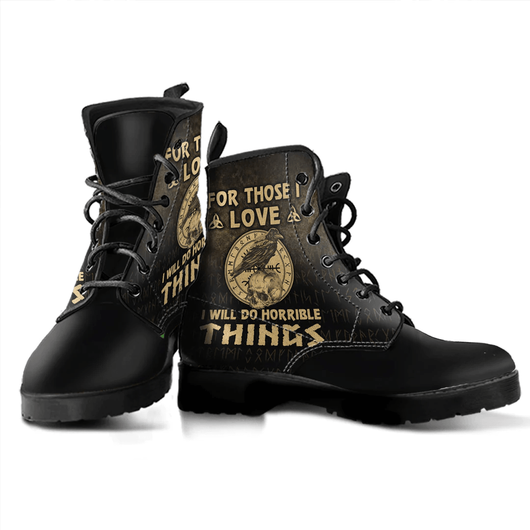 Boots For Those I Love I Will Do Horrible Things Leather Boots