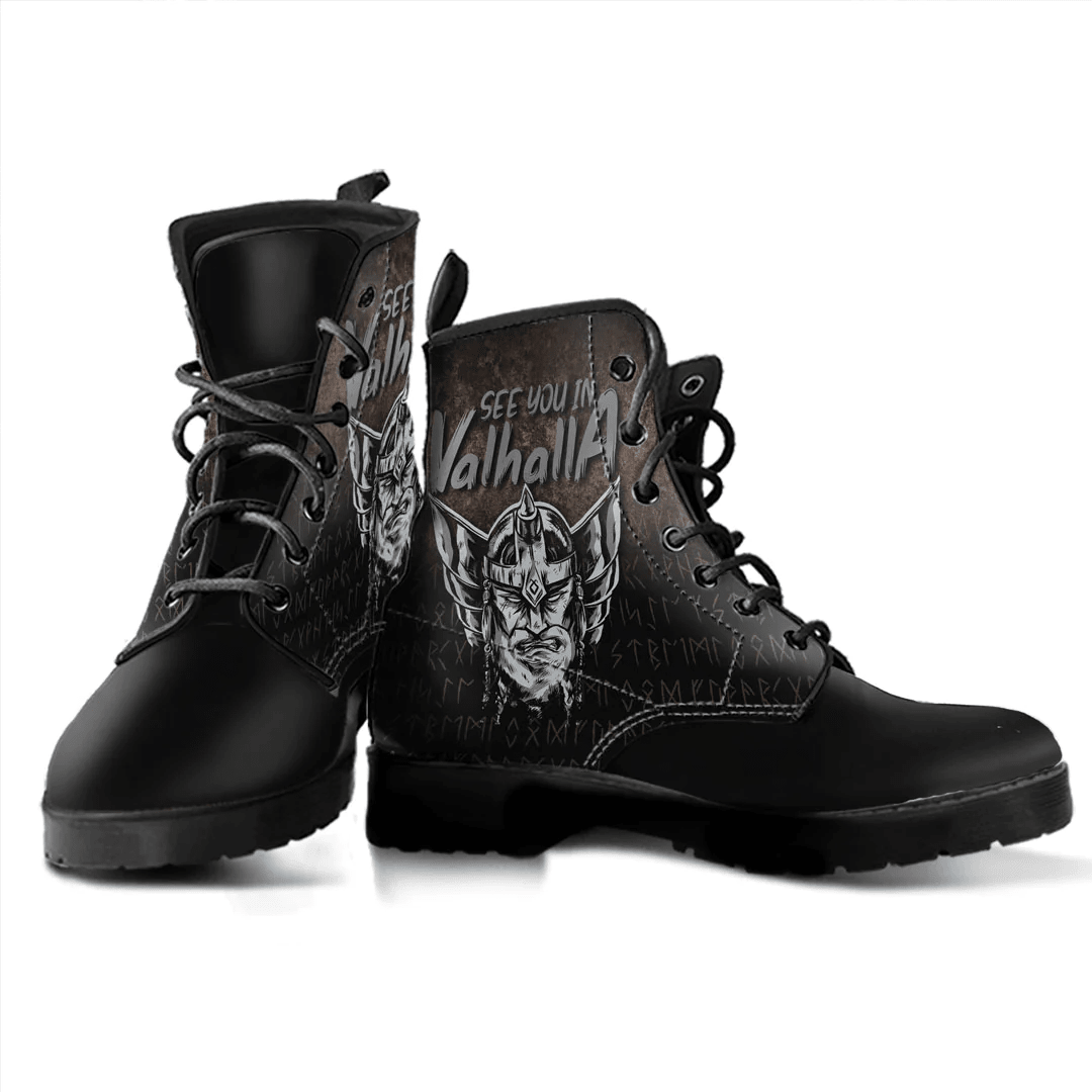 Boots See You In Valhalla Leather Boots