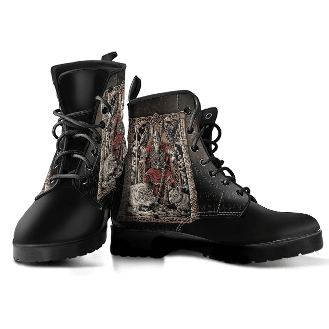 Boots Odin On Throne Leather Boots