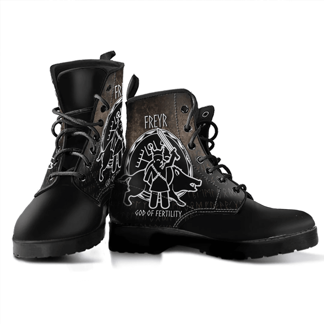 Boots Nordic Gods Goddesses Frigg For Scandanvian Viking Warriors Leather Boots