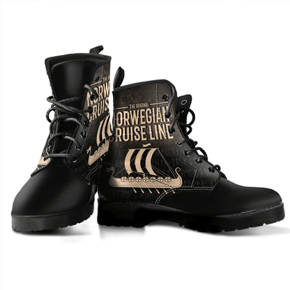 Boots Norwegian Cruise Line Vikings Leather Boots