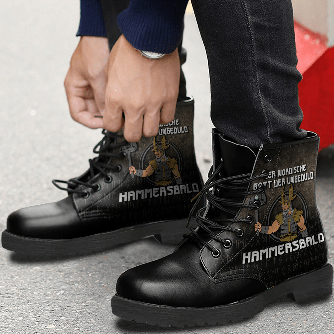 Boots Der Nordische Gott Der Ungeduld Hammersbald Leather Boots