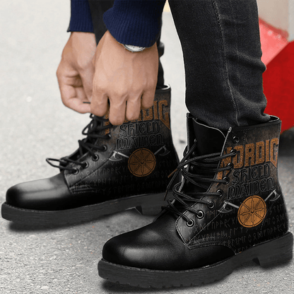 Boots Nordic Shieldmaiden Leather Boots