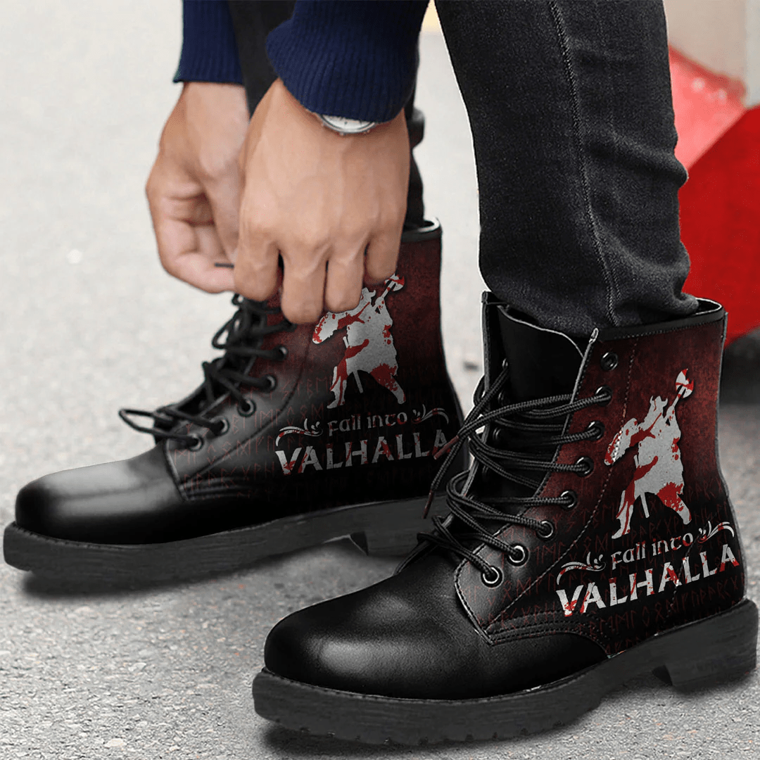 Boots Fall Into Valhalla Leather Boots
