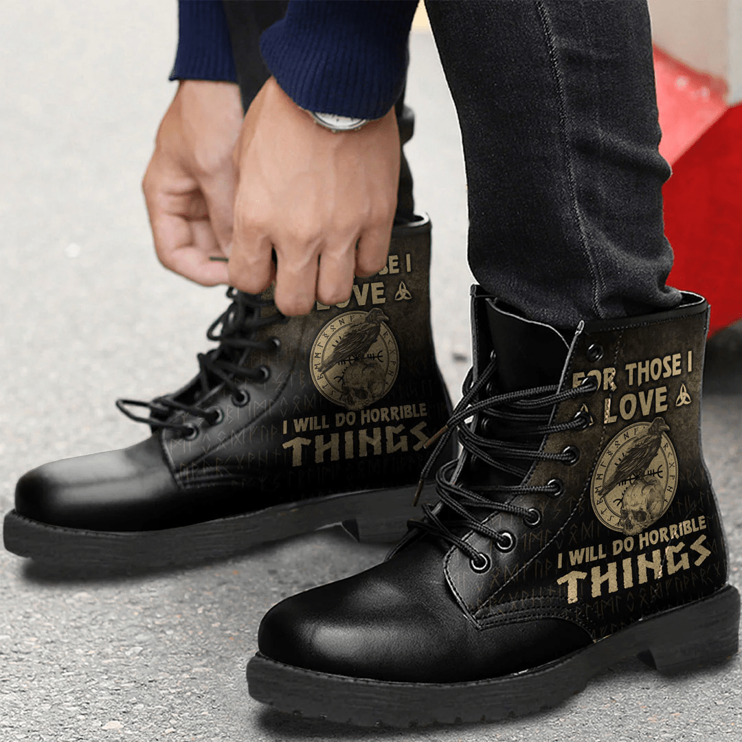 Boots For Those I Love I Will Do Horrible Things Leather Boots