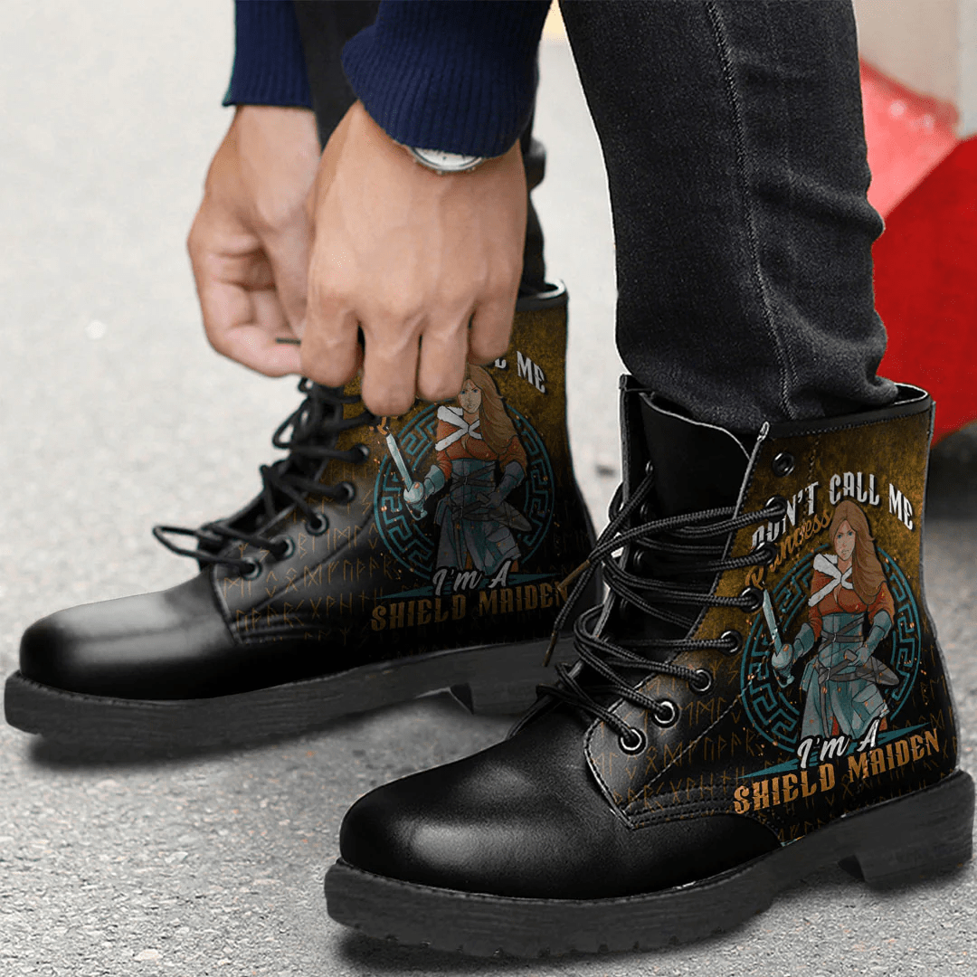 Boots Don't Call Me Princess Leather Boots