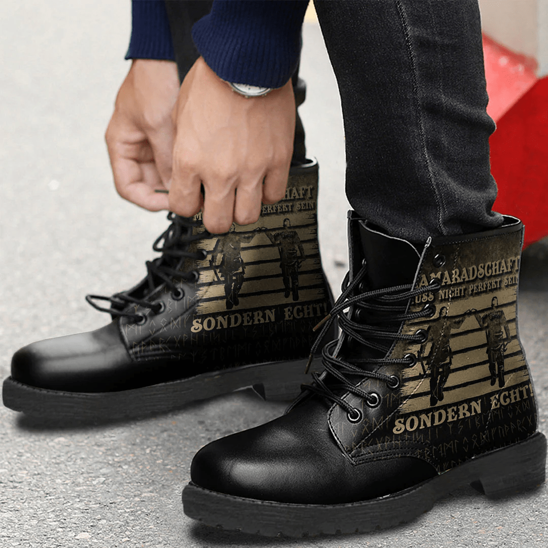 Boots Kamarawschaft Does Not Have To Be Perfect Leather Boots