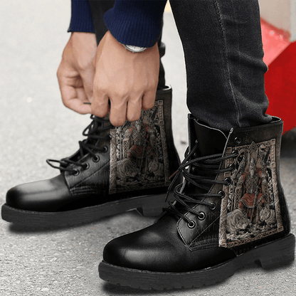 Boots Odin On Throne Leather Boots