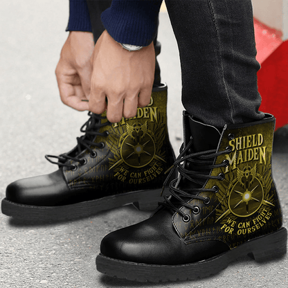 Boots Shieldmaiden We Can Fight For Ourselves Leather Boots