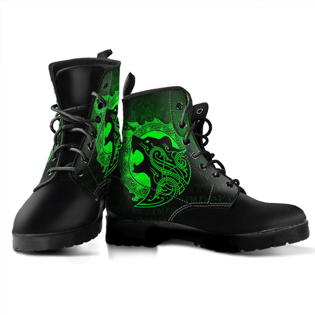 Boots Viking Berserker Green Leather Boots