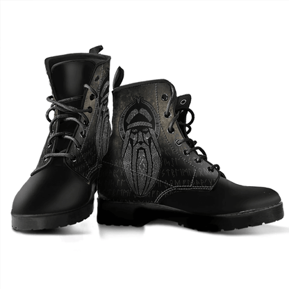 Boots Viking Odin Art Leather Boots