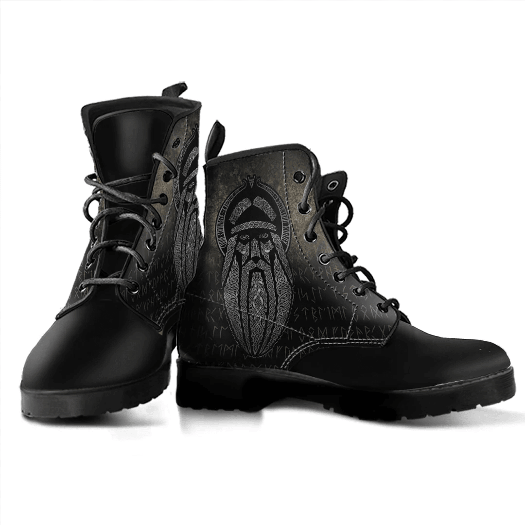 Boots Viking Odin Art Leather Boots