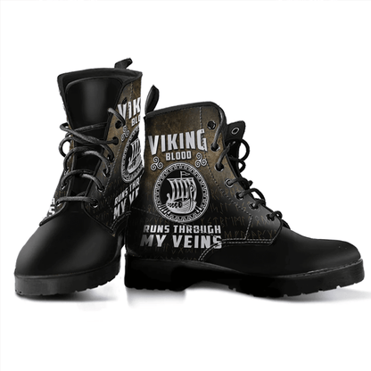 Boots Valhalla Viking Odin Norse Thor Nordic Leather Boots