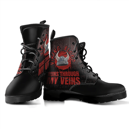 Boots Viking Blood Leather Boots