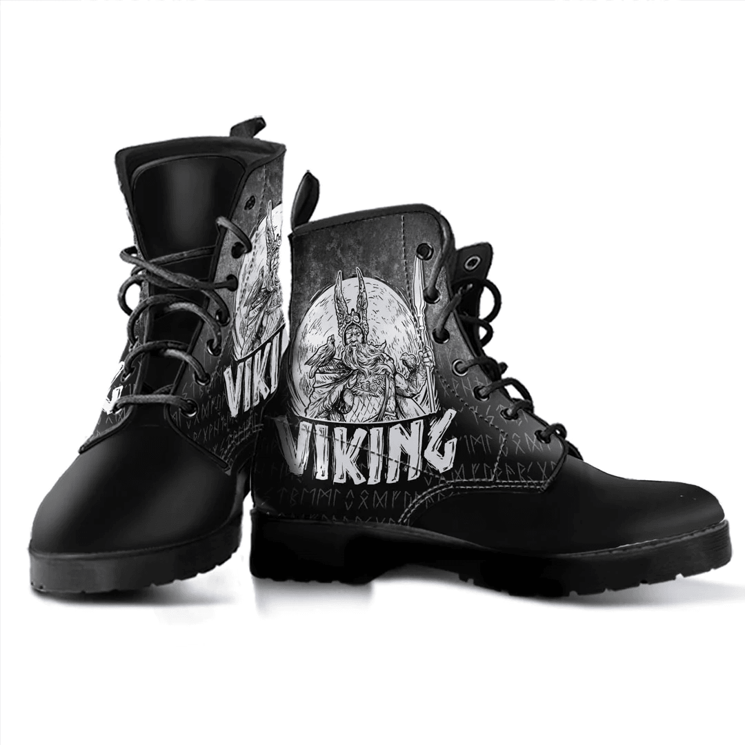 Boots Viking Odin Mythology Leather Boots