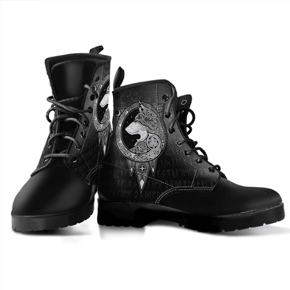 Boots Viking Norse Wolf Leather Boots
