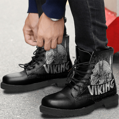Boots Viking Odin Mythology Leather Boots