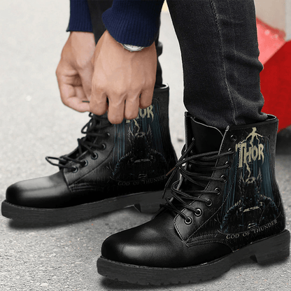 Boots Viking Thor God Of Thunder Leather Boots