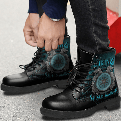 Boots Viking Shield Maiden Female Norse Leather Boots