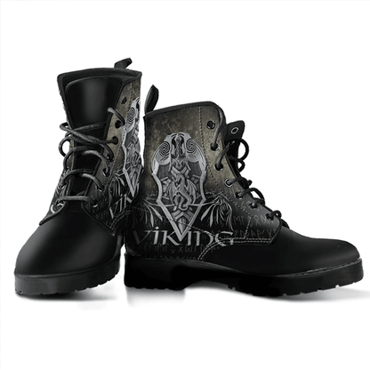 Boots Vikings Fenrir Wolf Leather Boots