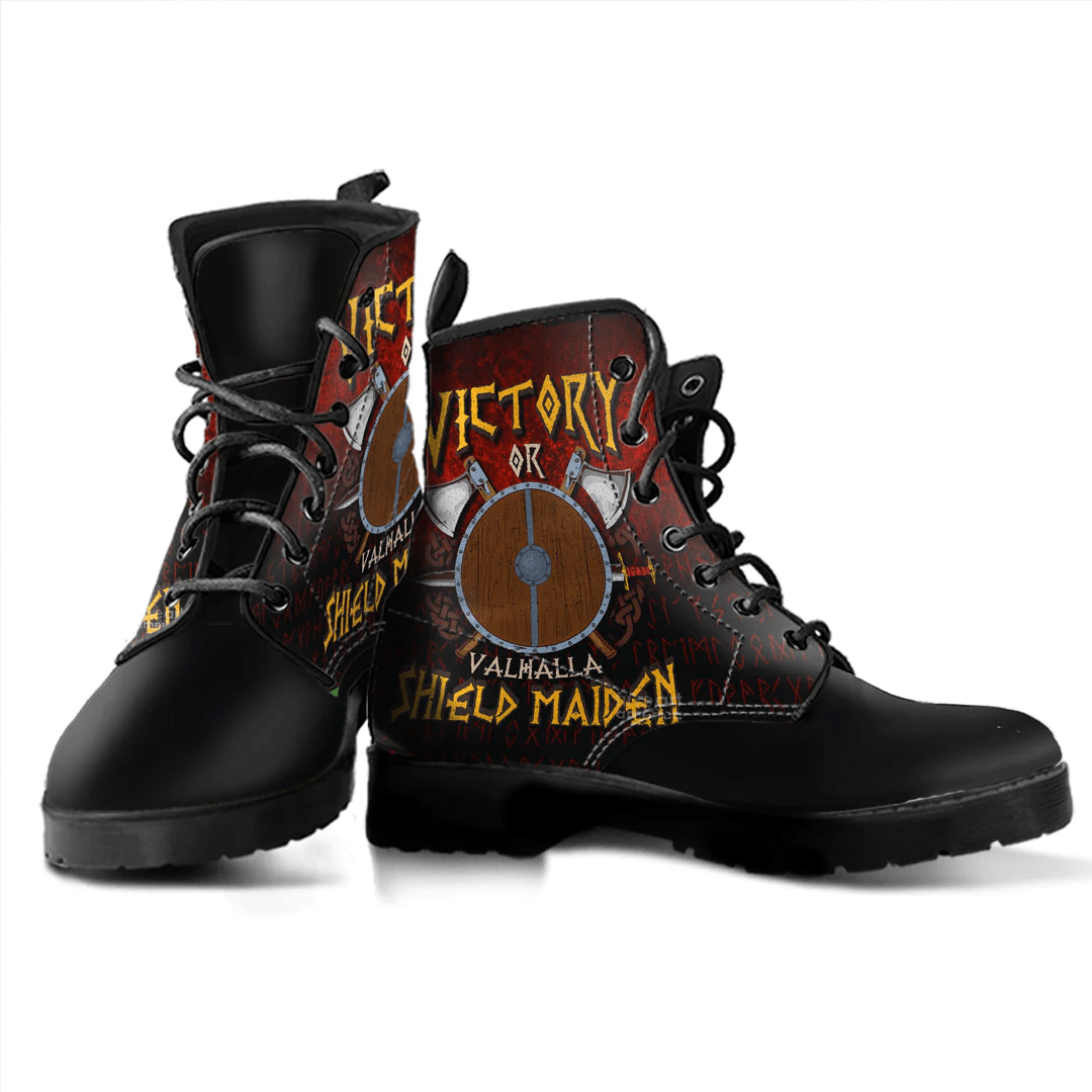 Boots Victory Or Valhalla Shield Maiden Leather Boots