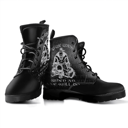 Boots Why Use Words When An Axe Will Do Leather Boots