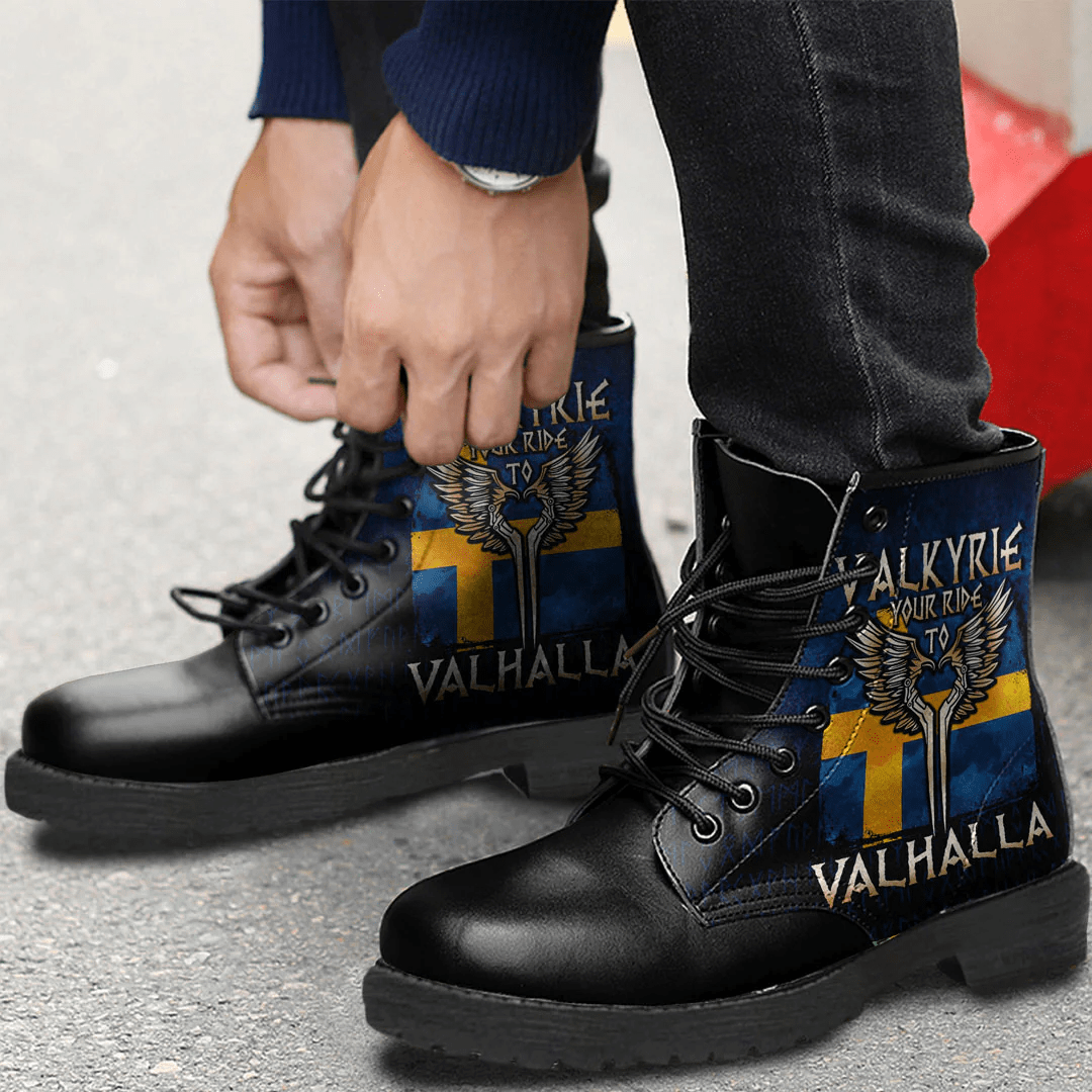 Boots Valkyrie Your Ride To Valhalla Sweden Leather Boots