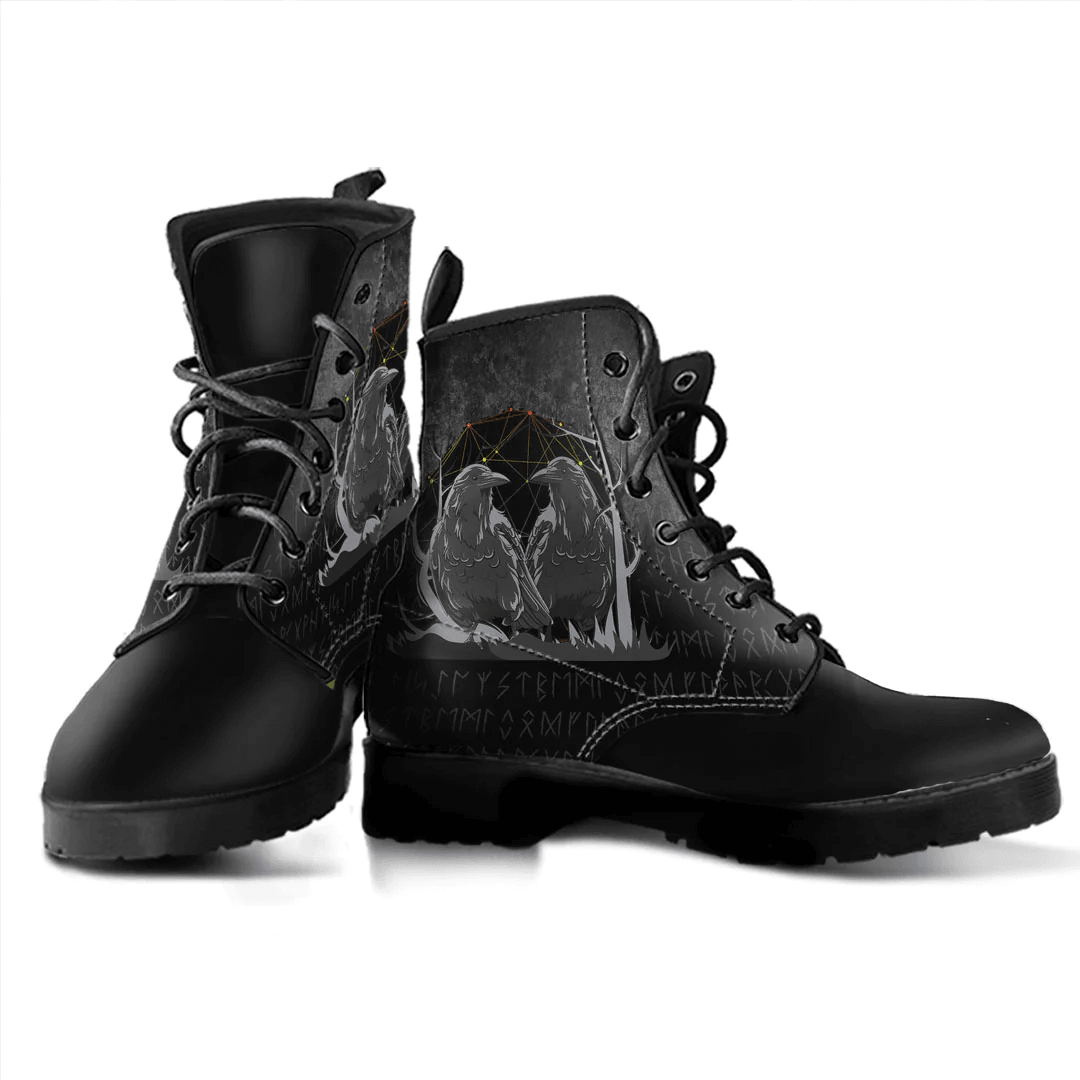Boots Viking Huginn And Muninn Leather Boots
