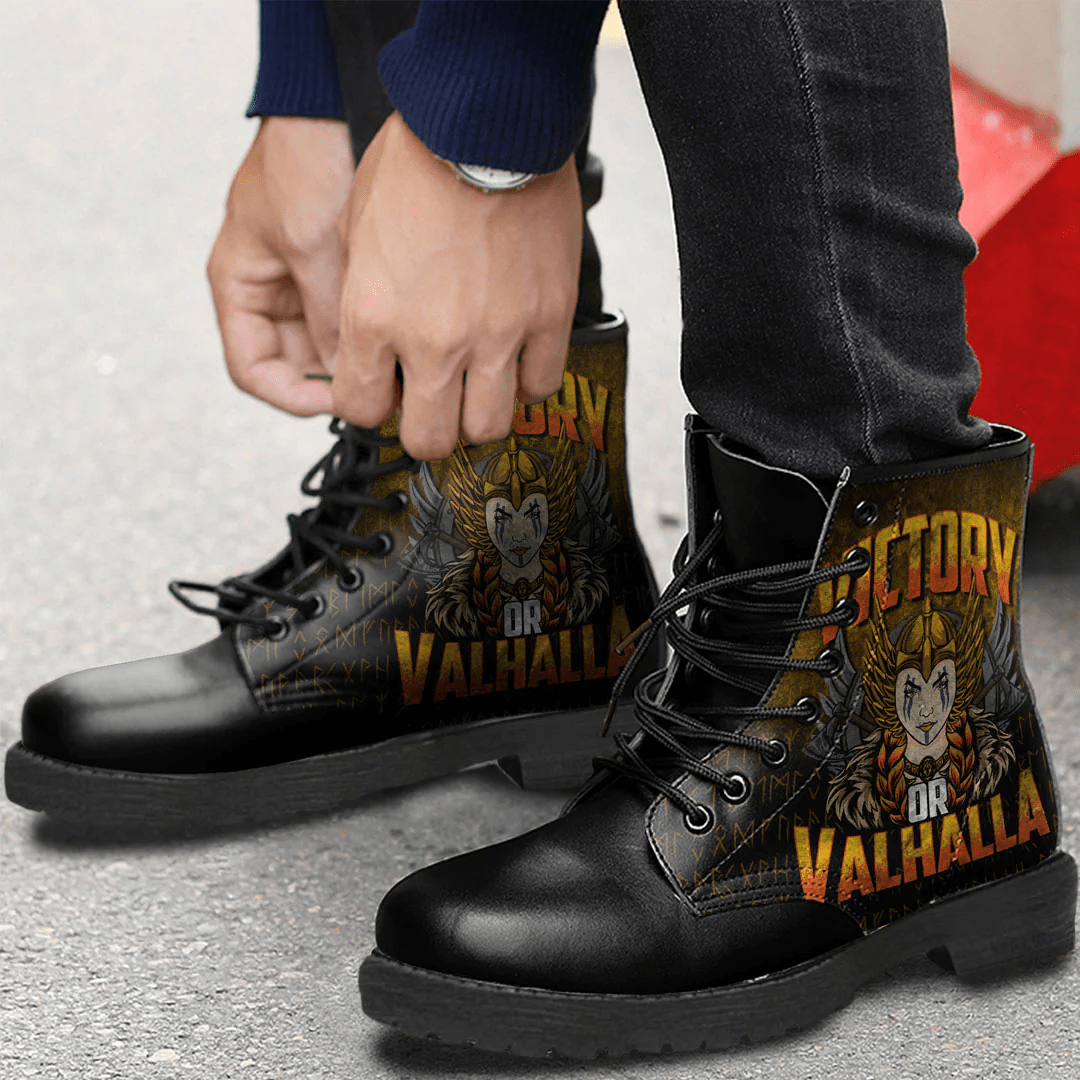 Boots Victory Or Valhalla Leather Boots