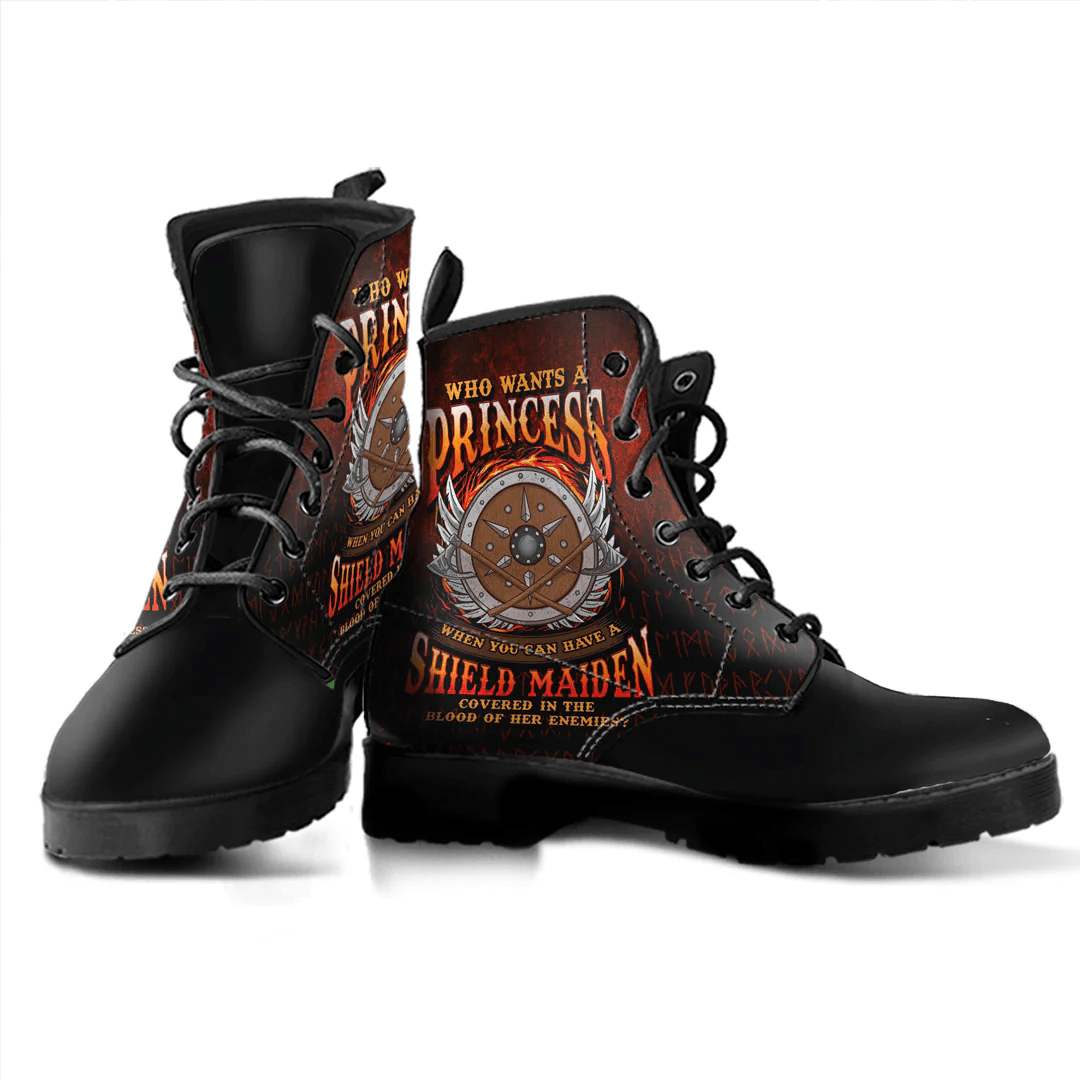 Boots Who Wants A Princess When You Can Have A Shield Maiden Leather Boots