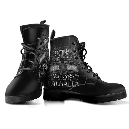Boots Valkyrs Take Us To Valhalla Leather Boots
